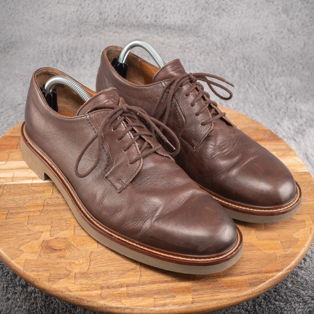 Frau Men's Dark Brown Leather Booties Lace‎ Ankle Boots Shoes Size 44 EU 10.5 US